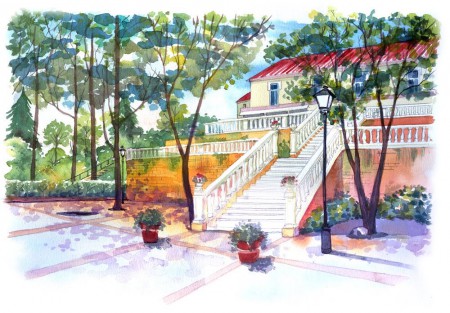 Acuarelas, Vinilos, pinturas; sea cual sea el material bien administrado siempre sera una obra maestra.